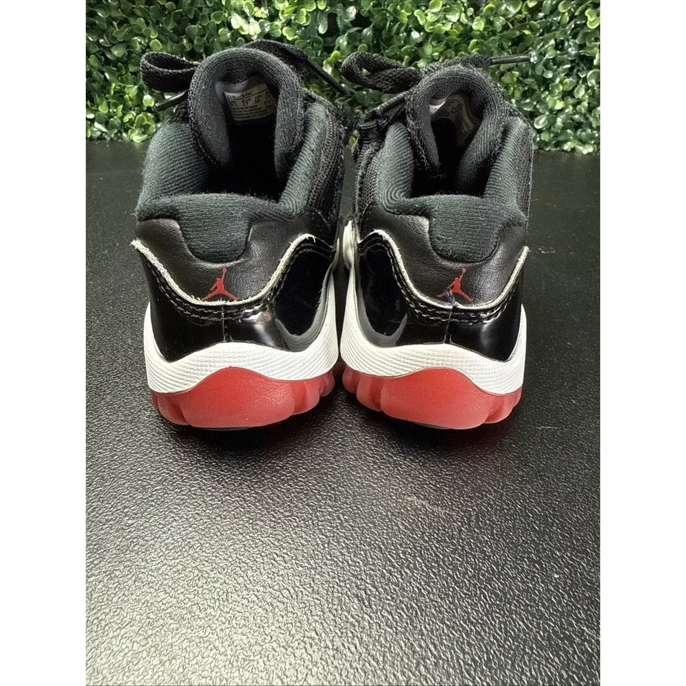 Nike Air Jordan 11 Retro Low Bred Toddler 10C Black Red FV5120-006